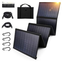 Keshoyal Foldable Solar Panel 60W Portable Solar Panels