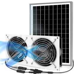 KHKVOCALIST 15W Solar Powered Fan