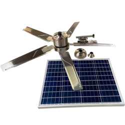 Remington Solar Outdoor Ceiling Fan For Pergolas