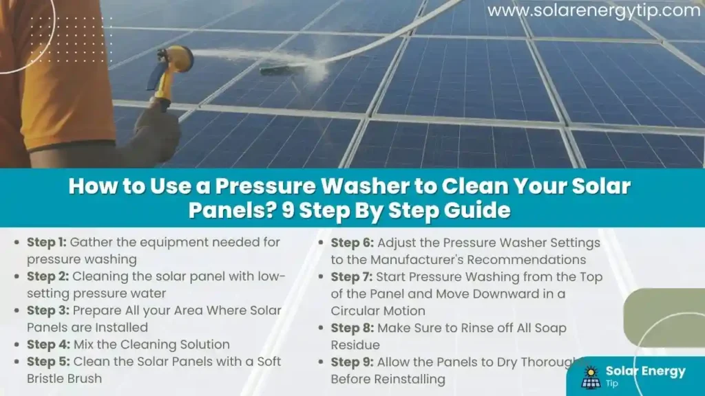 How to Use a Pressure Washer to Clean Your Solar Panels_