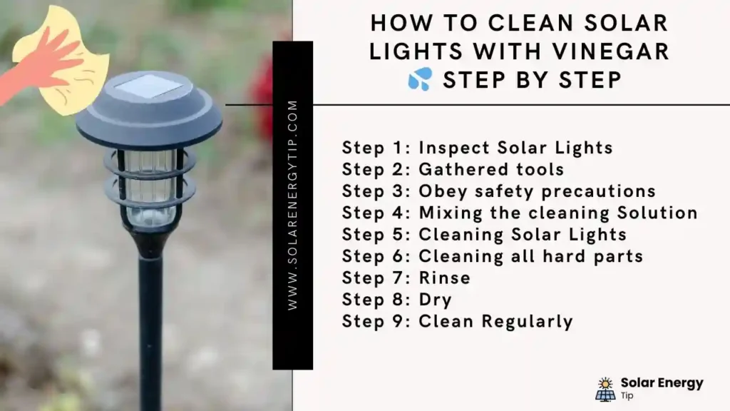 How to clean solar lights with vinegar step by step guide