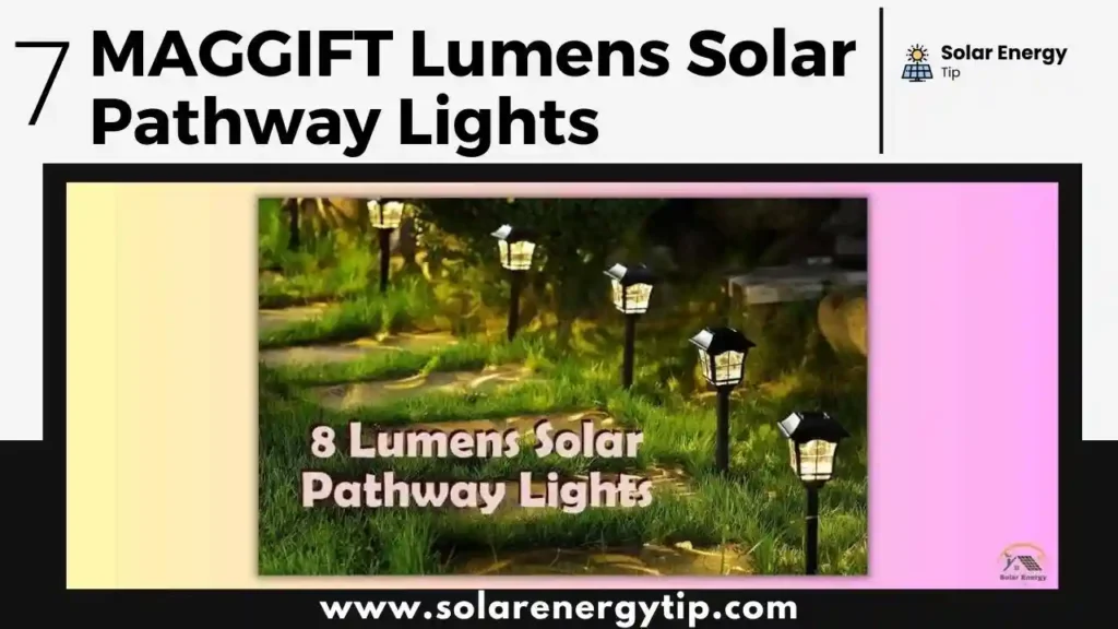 MAGGIFT 8 Lumens Solar Pathway Lights