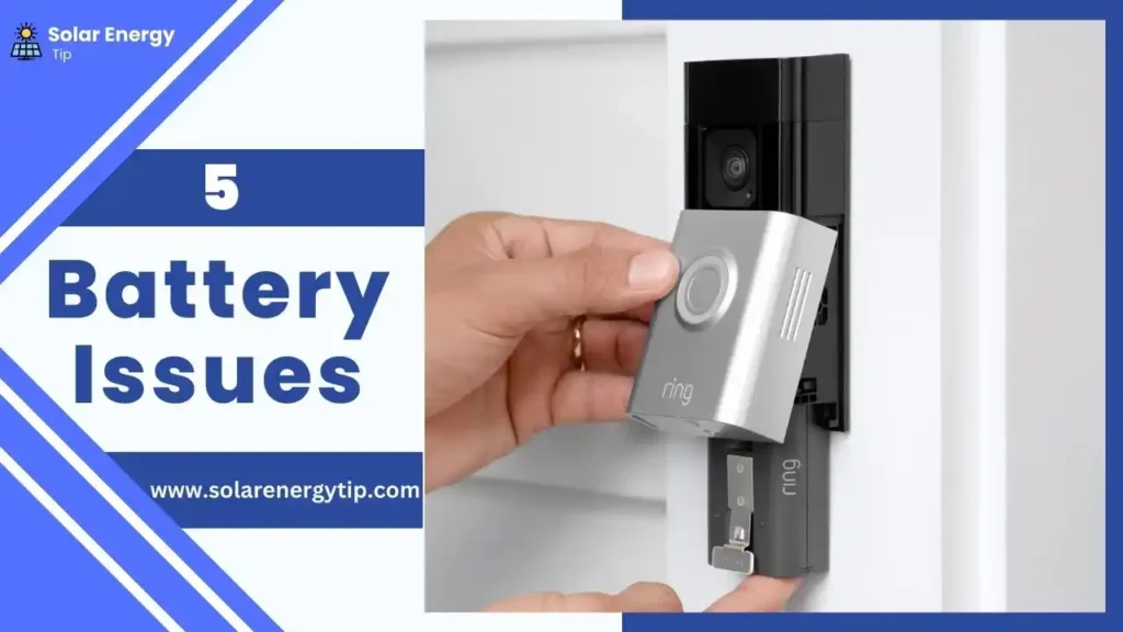Battery Issues for your Ring doorbell Not Charging Problem