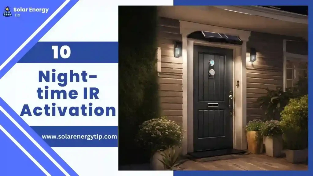 Night-time IR activation is the reason for the charging issue of the solar ring doorbell charger