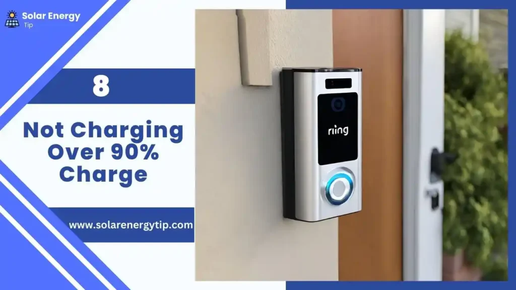Not Charging Over 90% Charge of ring Doorbell charger