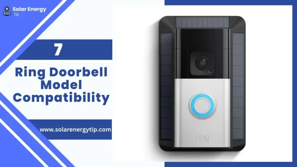 Ring Doorbell Model Compatibility for solar charger