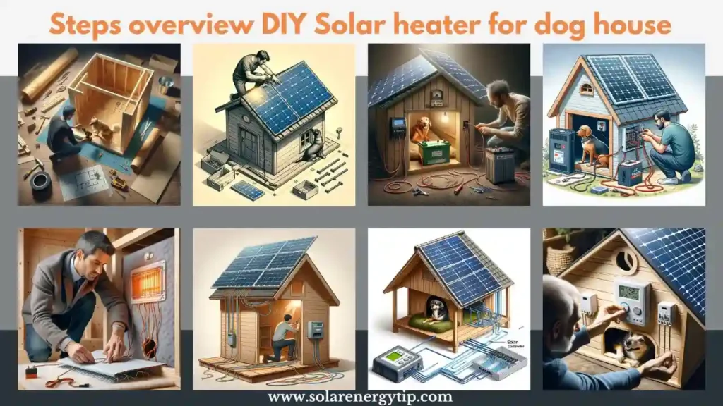 Steps Overview For DIY Solar Heater for Dog house
