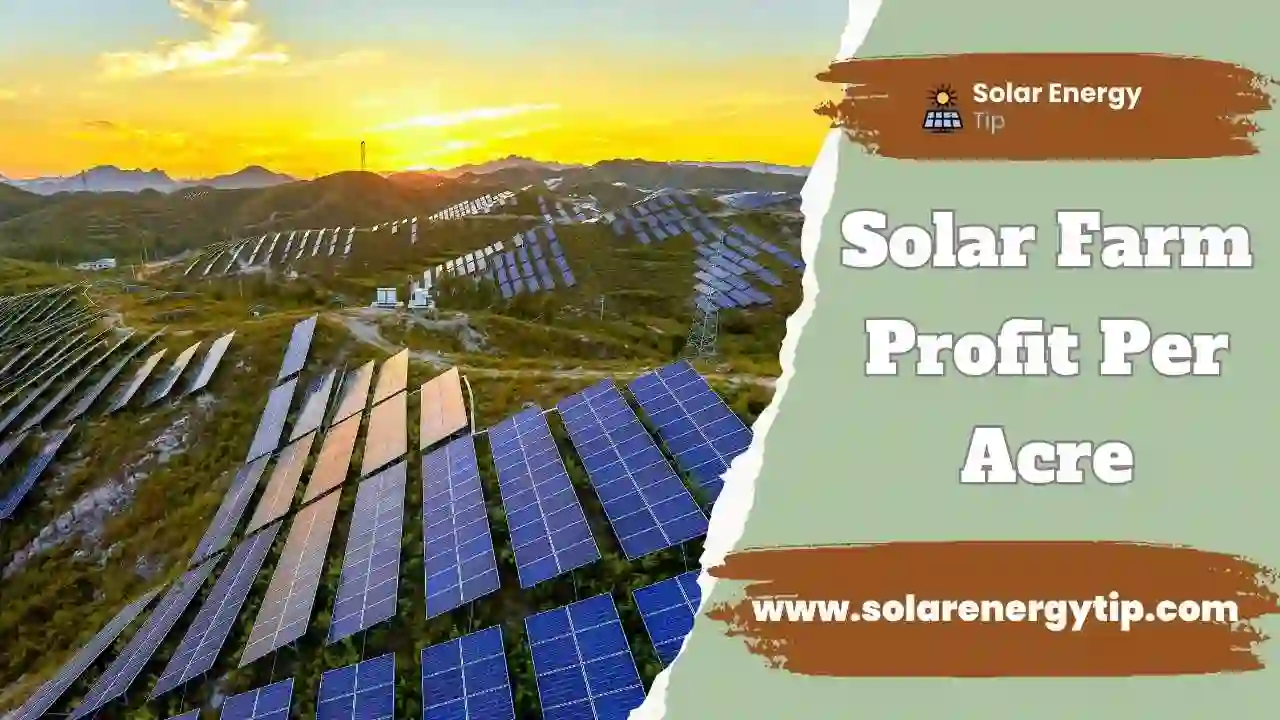 Solar Farm Profit Per Acre