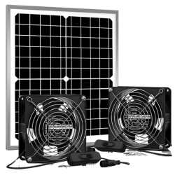 Allto Solar Waterproof Solar Powered Fan Kit Pro