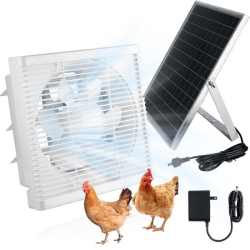 Chtoocy Solar Powered Fan for Chicken Coops