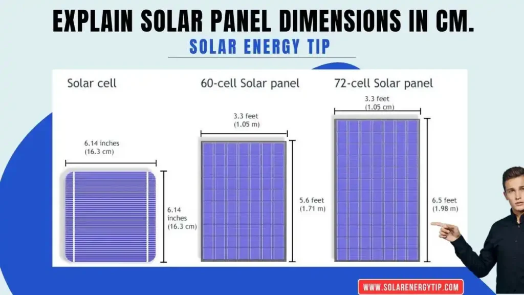 Explain Solar Panel Dimensions In cm.
