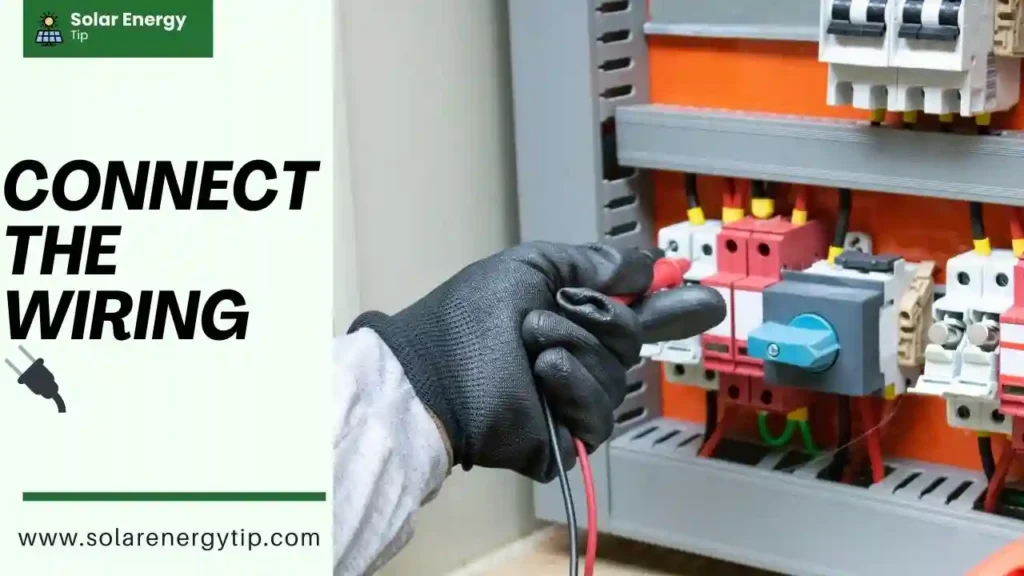Connect the wiring in Solar Generator System