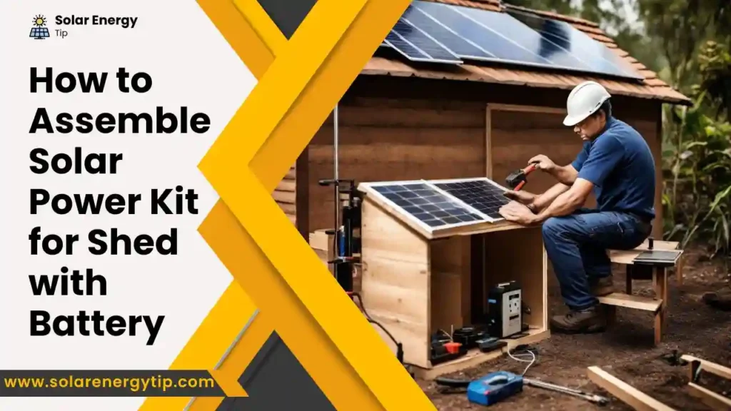 How to Assemble Solar Power Kit for Shed with Battery
