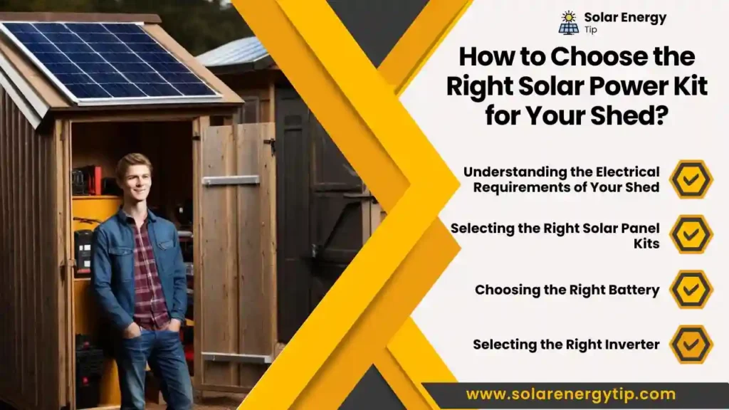 How to Choose the Right Solar Power Kit for Your Shed
